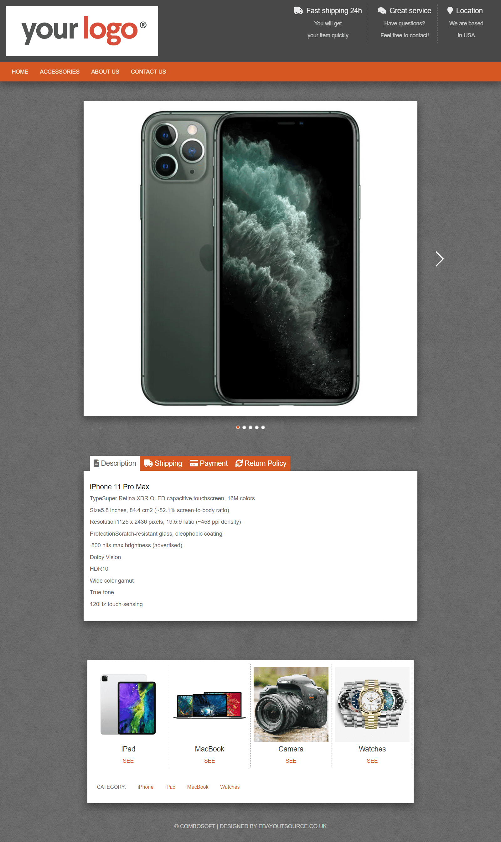 Dark Theme Product